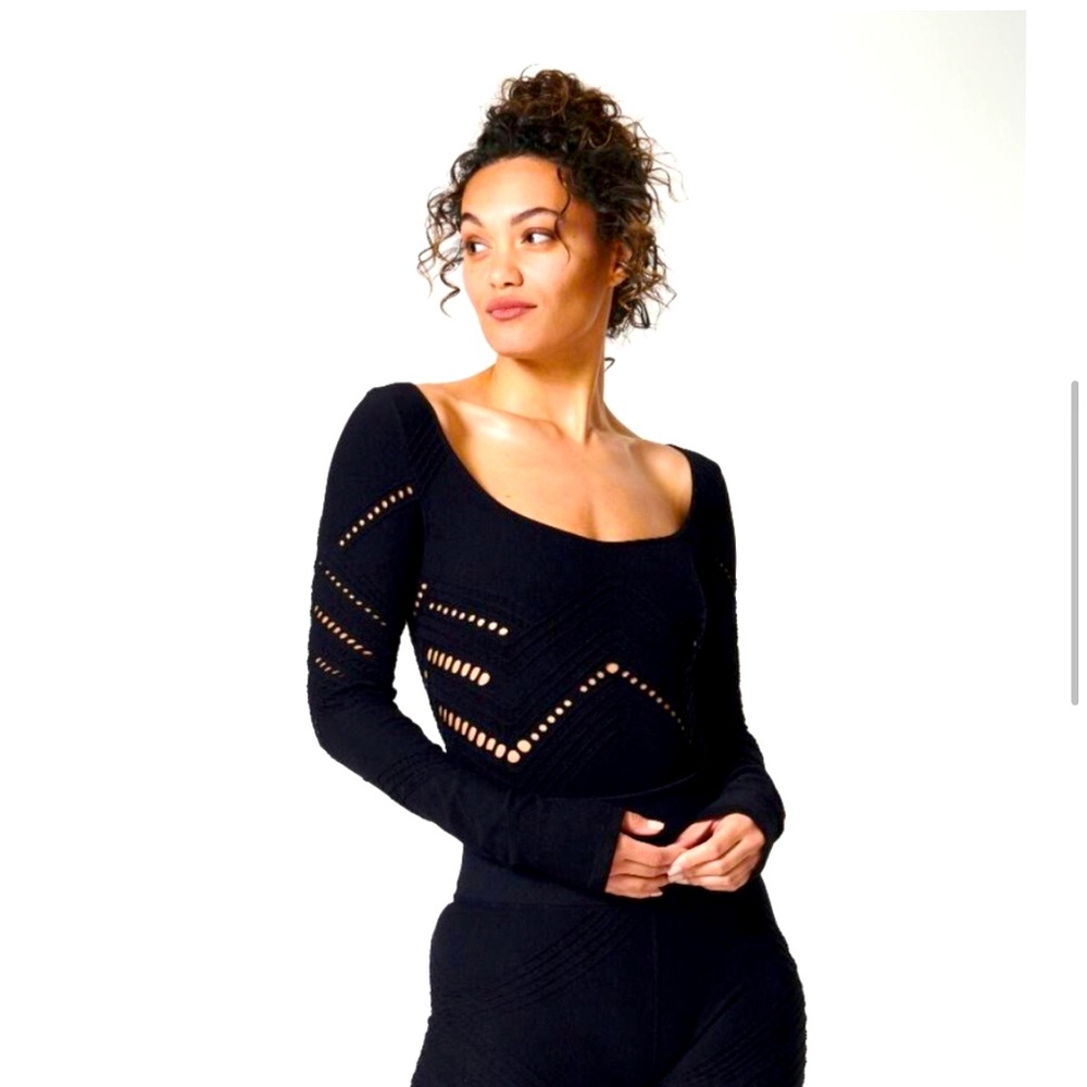 NUX NEW Cable Compression Bodysuit, Black, Medium, NWOT, (CL01)